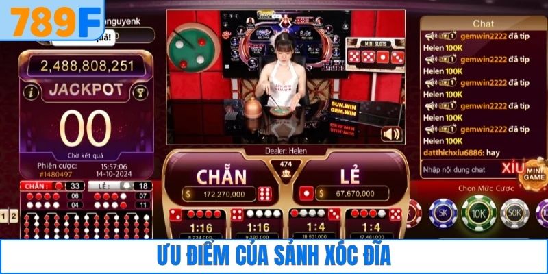 Ưu điểm của game xóc đĩa