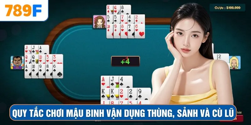 Quy tắc chơi Mậu Binh vận dụng thùng, sảnh và cù lũ